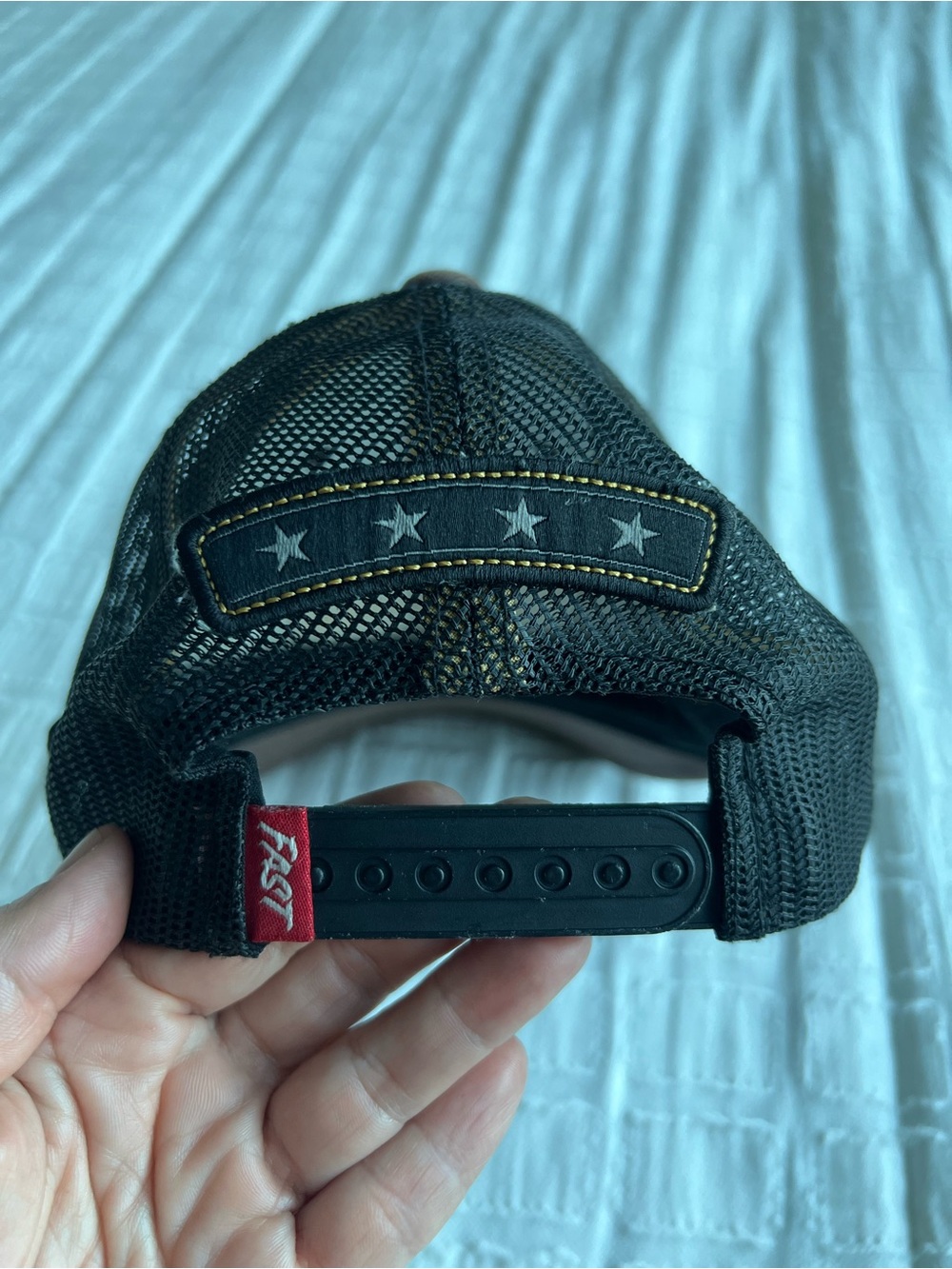 Fasthouse Bait N’ Tackle Trucker Hat Brown Black Snapback EUC - Picture 3 of 8